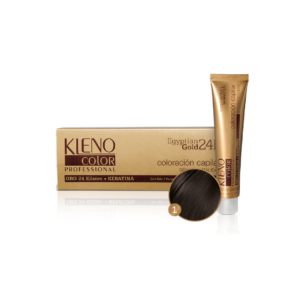 KLENO COLORACIÓN CAPILAR PROFESIONAL. CON ORO 24K Y KERATINA -2 pomos 60g.