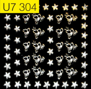 Stickers Metálicos Plata U7- Jessamy.