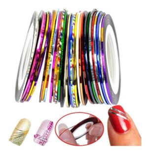 Cinta Uñas Metalizada Nail Art