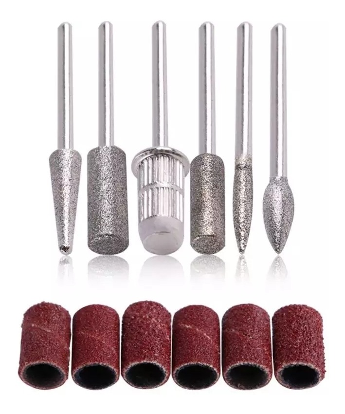 Set X6 Fresas con Lijas Para Uñas