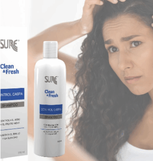 SURE SHAMPOO CONTROL CASPA CLEAN & FRESH X 300ML - FITHOPLASMA