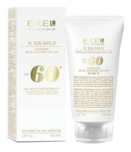 PROTECTOR SOLAR EXEL FACTOR 60 EN CREMA  X150ML