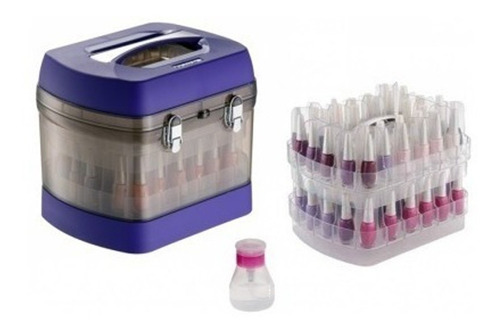 Maletín Manicuria Para 68 Esmaltes Dompel