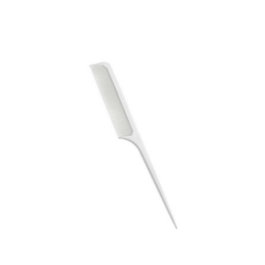 Peine Cola Fino de Carbono Blanco art. P702b