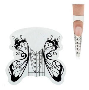 Molde para uñas mariposa negra x 50u.