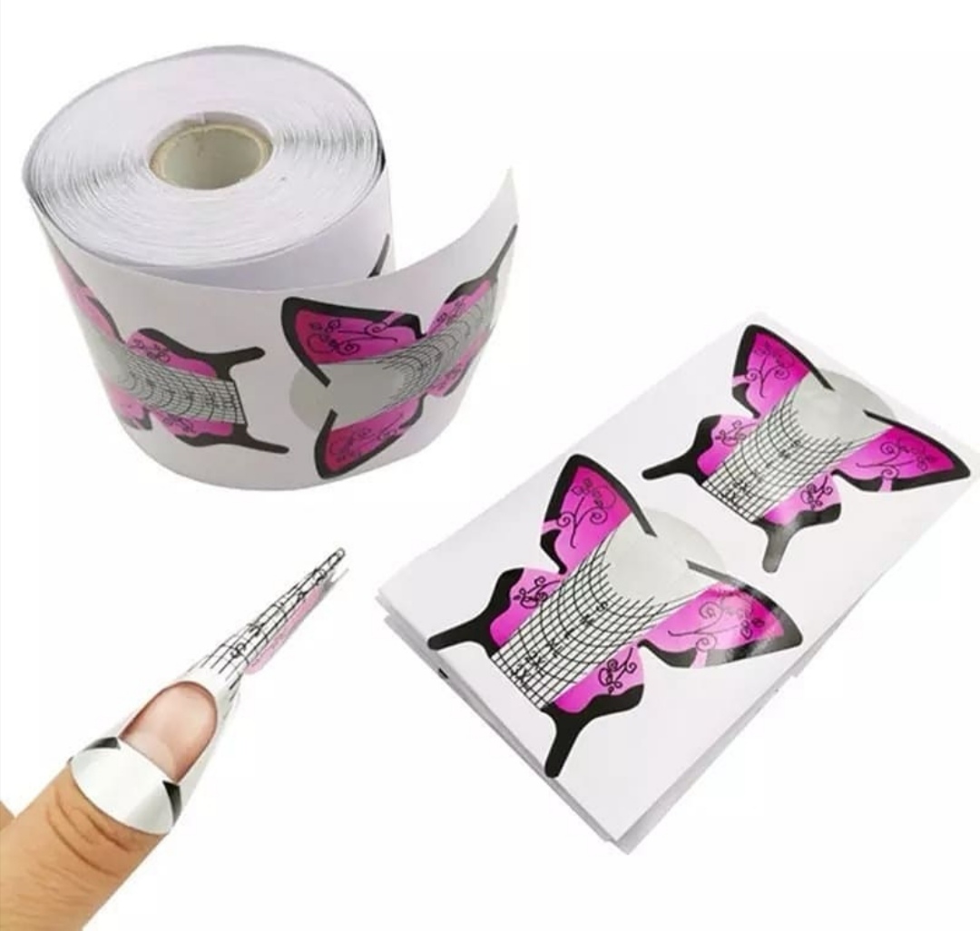 Molde mariposa para uñas esculpidas x50u.