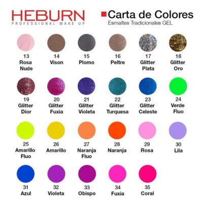 ESMALTE GEL 11 CC. Heburn. - Imagen 2