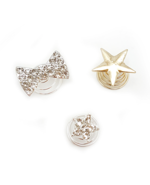 RESORTES CON STRASS PARA PEINADO