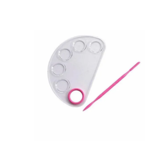 Paleta plastica para manicuria - maquillaje