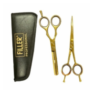 Set Tijeras Filler T392 Gold microdentada 6