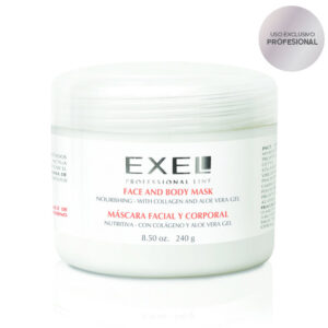 MÁSCARA FACIAL Y CORPORAL NUTRITIVA, CON GEL DE ALOE VERA COD. 415 EXEL