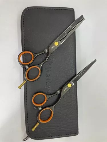 Set De Tijeras Black Titanium Belkys