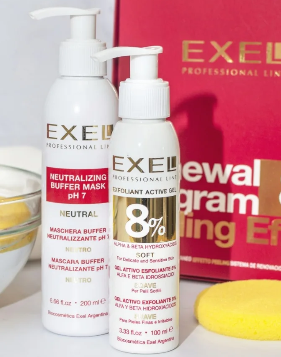 KIT SISTEMA DE RENOVACIÓN CUTÁNEA “EFECTO PEELING” 12% COD: 922 EXEL