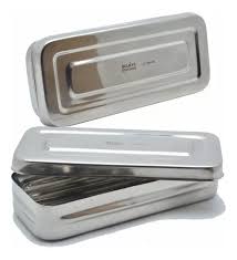 Caja de Acero Quirúrgico  17x7x3-