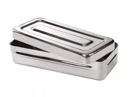 Caja de Acero Quirúrgico  20x10x4
