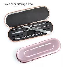 Caja Porta Pinzas de Extensiones de Pestañas