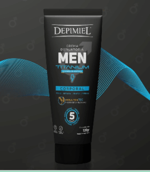 Crema Depilatoria  Titanium Men corporal   Depimiel-