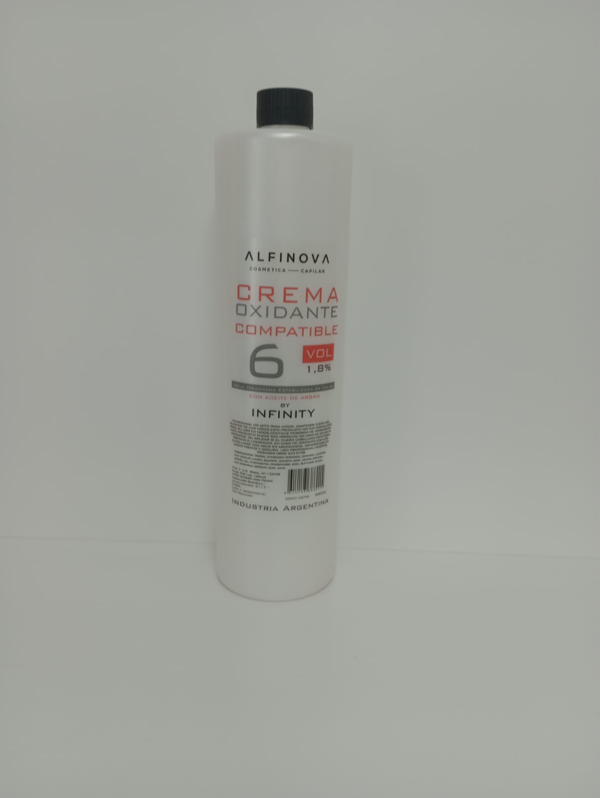 Crema oxidante de 6 volúmenes con aceite de Argán X 980ml - ALFINOVA