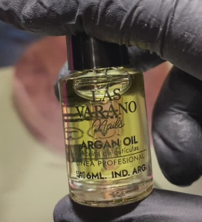 Aceite para cutículas  Argán  con gotero   6 ml  - Las Varano