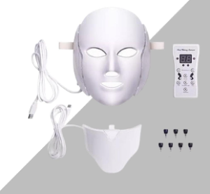 Máscara Led 7 Colores con Cuello y Microcorrientes