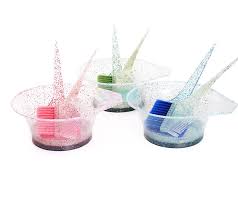 SET CEPILLO + BOWL PARA TINTURA   CON PURPURINA