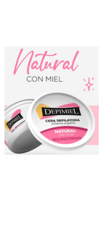 Cera en Pomo para Microondas Miel   - Depimiel