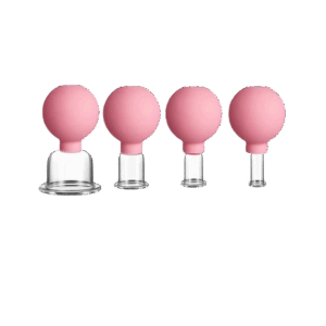 Set x 4 Ventosas Faciales de Cristal