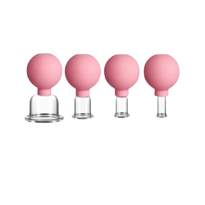 Set x 4 Ventosas Faciales de Cristal