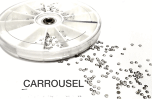 CARROUSEL STRASS PLATA X 600