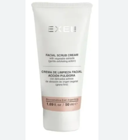 Crema de Limpieza Facial Acción Pulidora x 50 ml  - Exel  Cod 454
