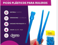 Picos Plástico Para Ruleros Peluquería X 40 Unidades