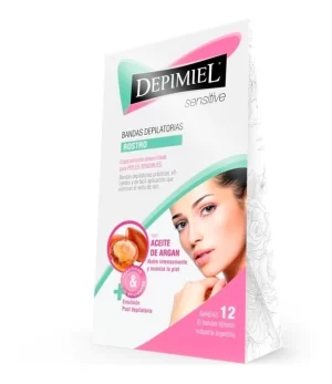 Bandas Depilatorias Para Rostro Piel Sensible X 12-uds
