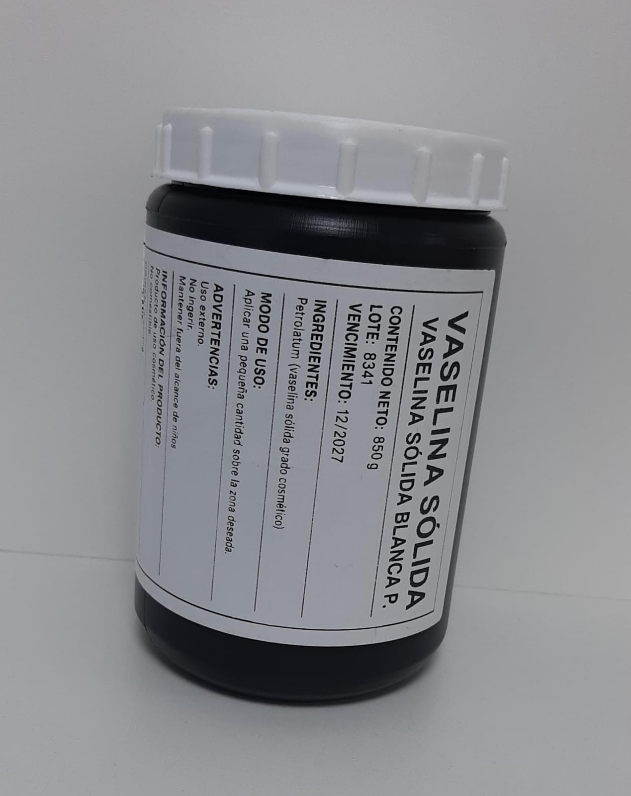 Vaselina Solida Blanca - kilo