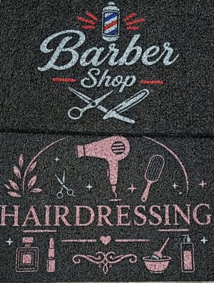 Felpudo / Alfombra para Peluqueria y Barberia